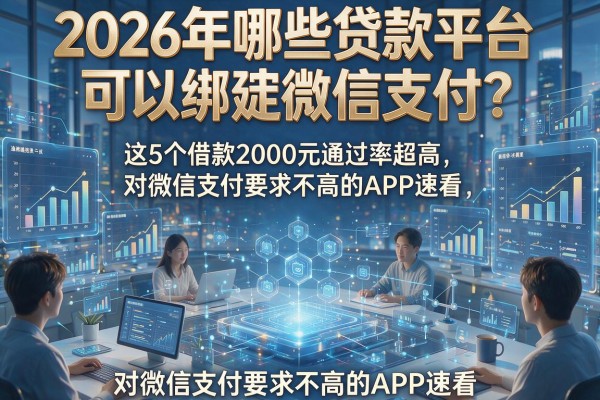 2026年哪些贷款平台可以绑定微信支付?这5个借款2000元通过率超高、对微信支付要求不高的APP速看