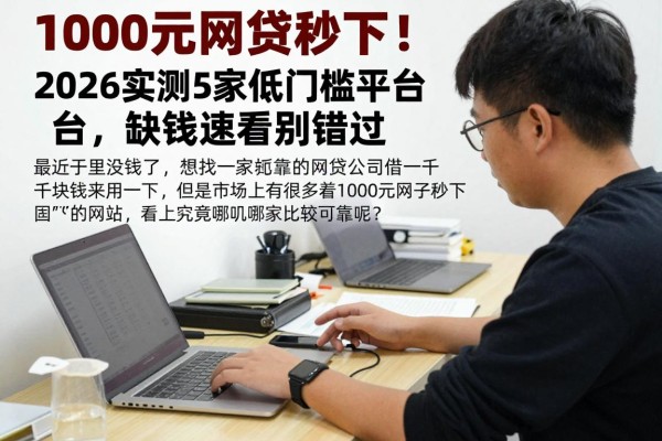 1000元网贷秒下！2026实测5家低门槛平台，缺钱速看别错过