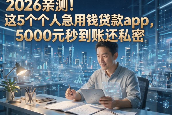 2026亲测!这5个个人急用钱贷款app,5000元秒到账还私密