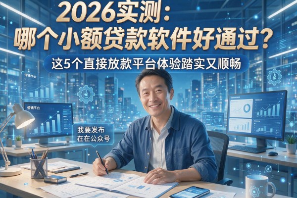 2026实测：哪个小额贷款软件好通过？这5个直接放款平台体验踏实又顺畅