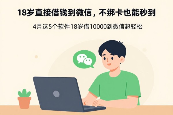 18岁直接借钱到微信，不绑卡也能秒到！4月这5个软件18岁借10000到微信超轻松