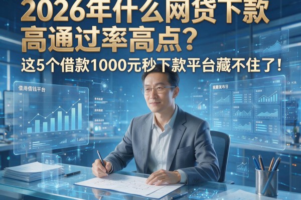 2026年什么网贷下款高通过率高点？这5个借款1000元秒下款平台藏不住了！