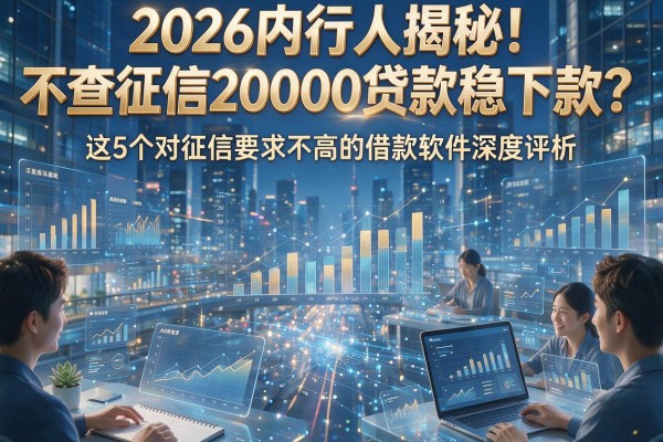 2026内行人揭秘!不查征信20000贷款稳下款?这5个对征信要求不高的借款软件深度评析
