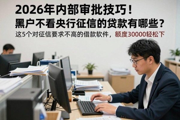 2026年内部审批技巧！黑户不看央行征信的贷款有哪些？这5个对征信要求不高的借款软件，额度30000轻松下