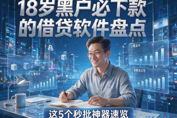 18岁黑户必下款的借贷软件盘点,这5个秒批神器速览!