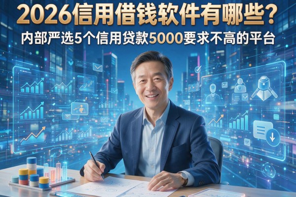 2026信用借钱软件有哪些？内部严选5个信用贷款5000要求不高的平台！