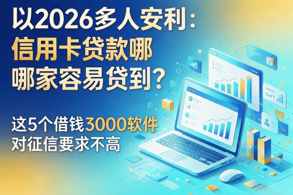 2026多人安利:信用卡贷款哪家容易贷到?这5个借钱3000软件对征信要求不高