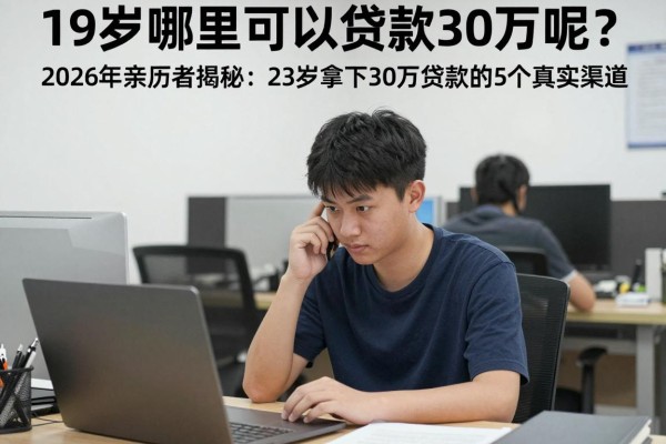 19岁哪里可以贷款30万呢？2026年亲历者揭秘：23岁拿下30万贷款的5个真实渠道