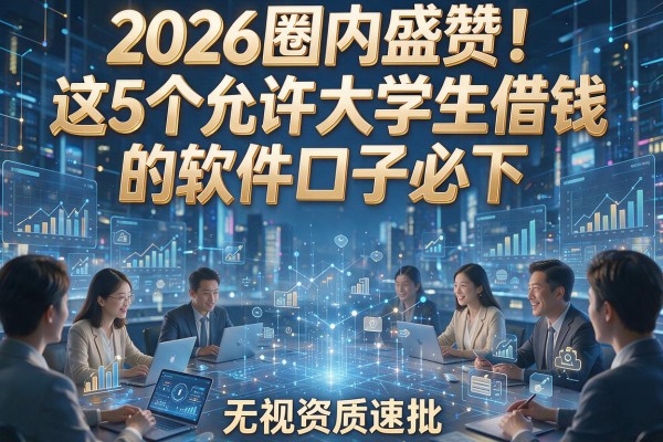 2026圈内盛赞!这5个允许大学生借钱的软件口子必下,无视资质速批