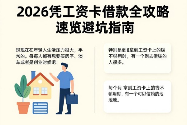 2026凭工资卡借款全攻略！速览避坑指南，错过亏大了