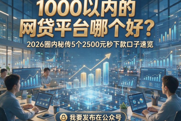 1000以内的网贷平台哪个好？2026圈内秘传5个2500元秒下款口子速览