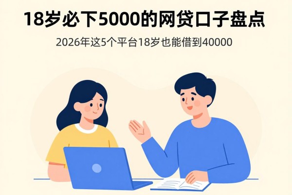 18岁必下5000的网贷口子盘点!2026年这5个平台18岁也能借到40000