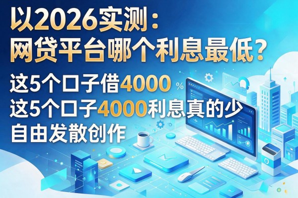 2026实测：网贷平台哪个利息最低？这5个口子借4000利息真的少