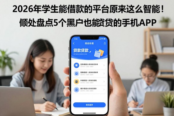 2026年学生能借款的平台原来这么智能！顺便盘点5个黑户也能贷款的手机APP