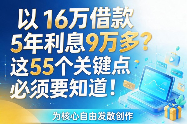 16万借款5年利息9万多?这5个关键点必须知道!