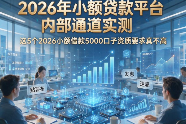 2026年小额贷款平台内部通道实测，这5个2026小额借款5000口子资质要求真不高