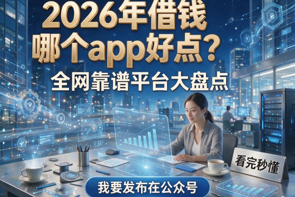 2026年借钱哪个app好点？全网靠谱平台大盘点，看完秒懂！