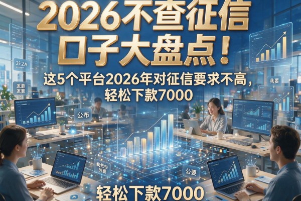 2026不查征信口子大盘点!这5个平台2026年对征信要求不高,轻松下款7000