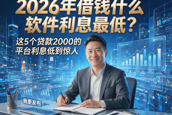 2026年借钱什么软件利息最低？这5个贷款2000的平台利息低到惊人