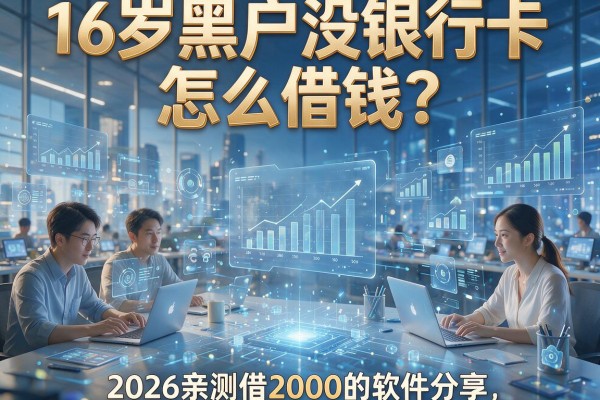 16岁黑户没银行卡怎么借钱？2026亲测借2000的软件分享