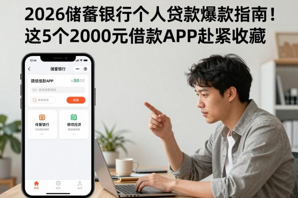 2026储蓄银行个人贷款爆款指南!这5个2000元借款APP赶紧收藏