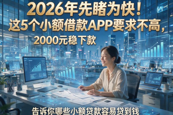 2026年先睹为快!这5个小额借款APP要求不高,2000元稳下款,告诉你哪些小额贷款容易贷到钱