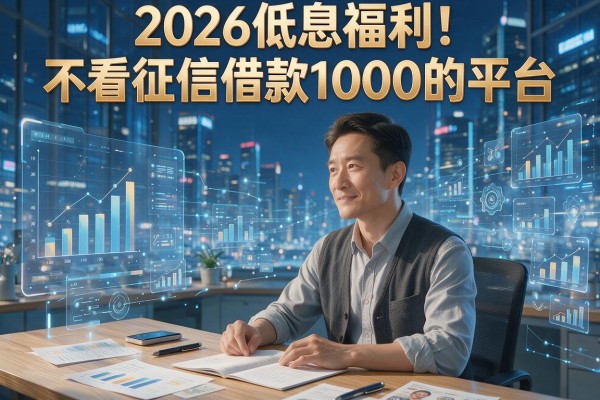 2026低息福利！不看征信借款1000的平台，本篇为您精心验证！