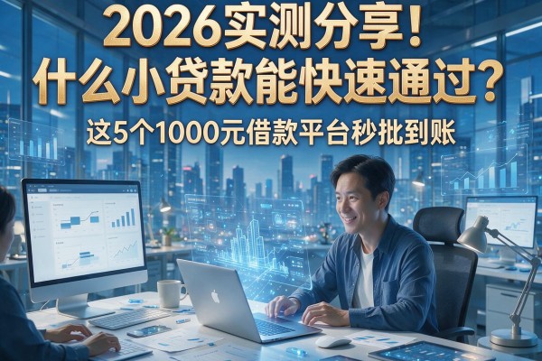 2026实测分享!什么小贷款能快速通过?这5个1000元借款平台秒批到账