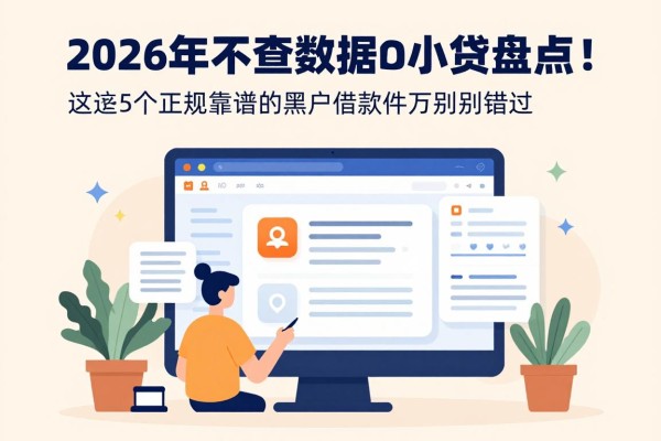 2026年不查数据的小贷盘点!这5个正规靠谱的黑户借款软件千万别错过