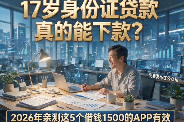 17岁身份证贷款真的能下款?2026年亲测这5个借钱1500的APP有效!