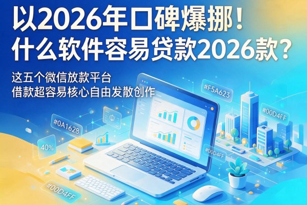 2026年口碑爆棚！什么软件容易贷款2026款？这五个微信放款平台借款超容易