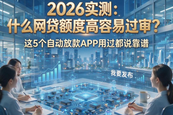 2026实测:什么网贷额度高容易过审?这5个自动放款APP用过都说靠谱!