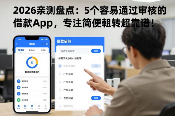 2026亲测盘点:5个容易通过审核的借款app,专注简便周转超靠谱!