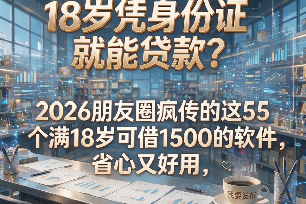 18岁凭身份证就能贷款？2026朋友圈疯传的这5个满18岁可借1500的软件，省心又好用！