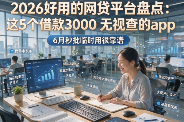 2026好用的网贷平台盘点：这5个借款3000无视查的app，6月秒批临时用很靠谱