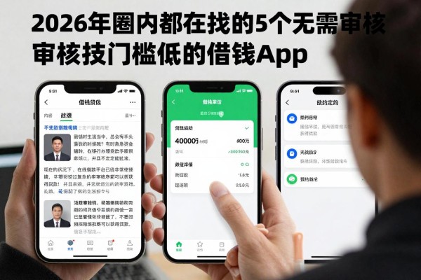 2026年圈内都在找的5个无需审核门槛低的借钱App，微信放款4000元秒到账，多数人用了都说好！