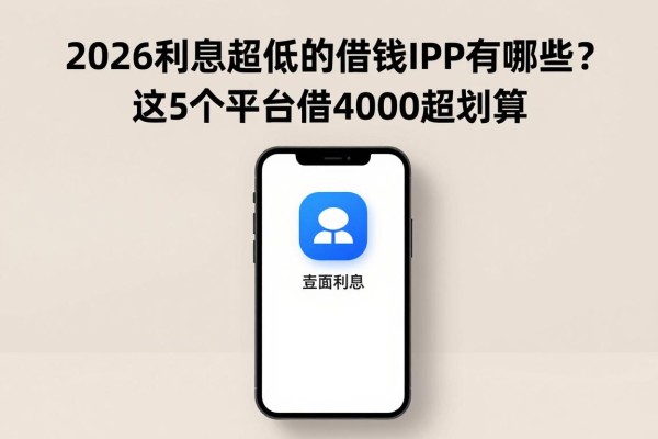2026利息超低的借钱APP有哪些？这5个平台借4000超划算