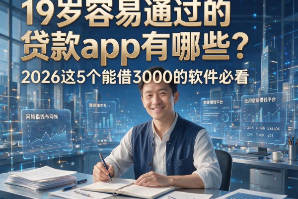19岁容易通过的贷款app有哪些?2026这5个能借3000的软件必看