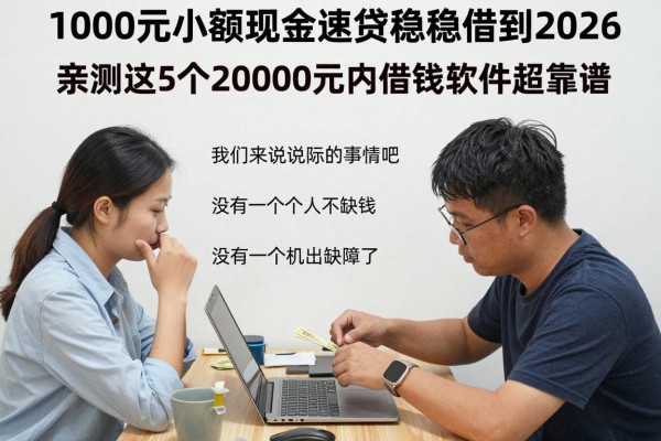 1000元小额现金速贷稳稳借到2026!亲测这5个20000元内借钱软件超靠谱