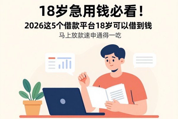 18岁急用钱必看！2026这5个借款平台18岁可以借到钱，马上放款速申通道值得一试