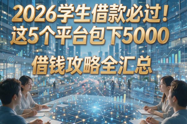 2026学生借款必过！这5个平台包下5000，借钱攻略全汇总