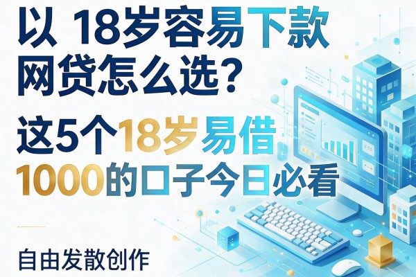 18岁容易下款网贷怎么选？这5个18岁易借1000的口子今日必看
