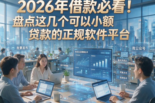 2026年借款必看！盘点这几个可以小额贷款的正规软件平台