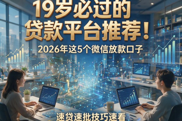 19岁必过的贷款平台推荐！2026年这5个微信放款口子，速贷速批技巧速看