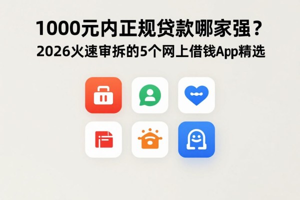 1000元内正规贷款哪家强？2026火速审批的5个网上借钱app精选