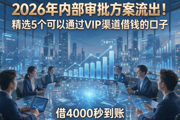 2026年内部审批方案流出！精选5个可以通过VIP渠道借钱的口子，借4000秒到账