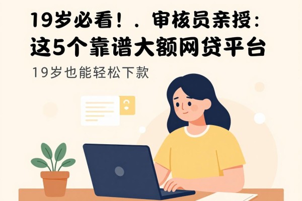 19岁必看！2026审核员亲授：这5个靠谱大额网贷平台，19岁也能轻松下款