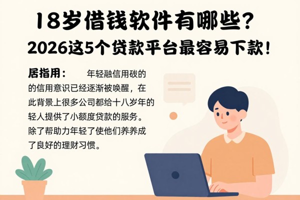18岁借钱软件有哪些？2026这5个贷款平台最容易下款！