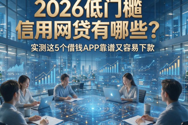 2026低门槛信用网贷有哪些？实测这5个借钱APP靠谱又容易下款！