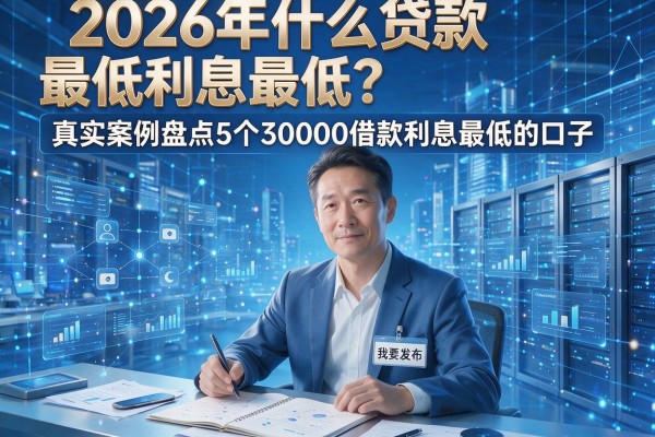 2026年什么贷款最低利息最低?真实案例盘点5个30000借款利息最低的口子